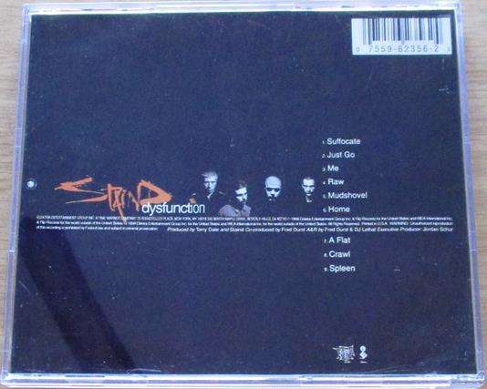 STAIND Dysfunction CD [Gx33]