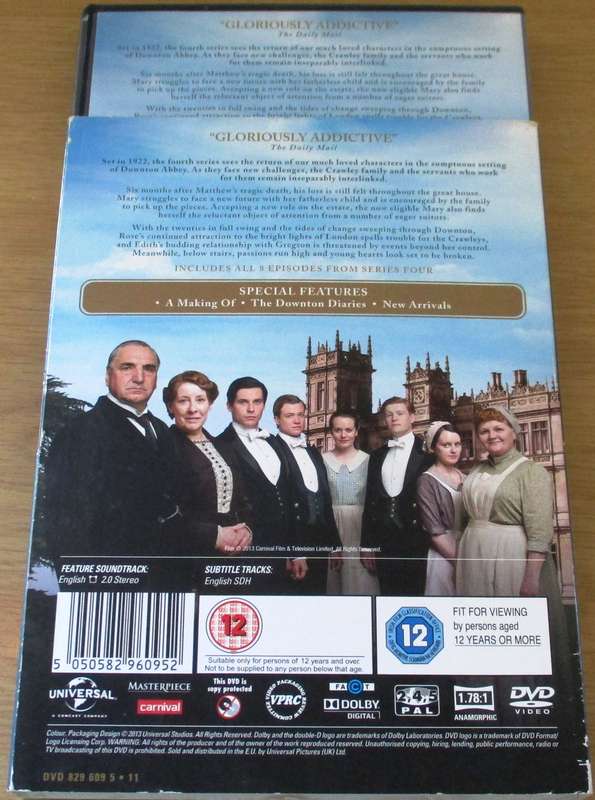 DOWNTOWN ABBEY Series 4 DVD [Box Set Shelf]