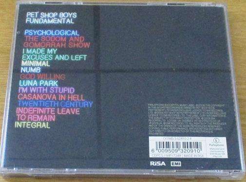 PET SHOP BOYS Fundamental CD