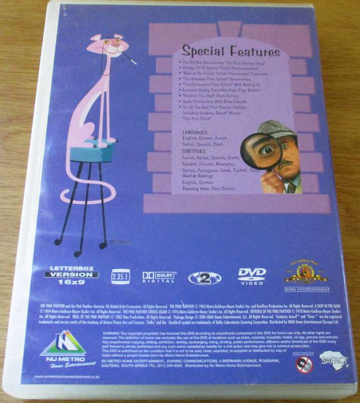 THE PINK PANTHER FILM COLLECTION 6xDVD [Box Set Shelf]
