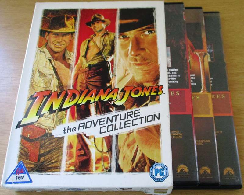 INDIANA JONES The Adventure Collection 3xDVD [Box Set Shelf]