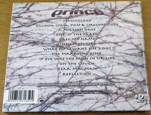 PRINCE Musicology IMPORT Digipak CD
