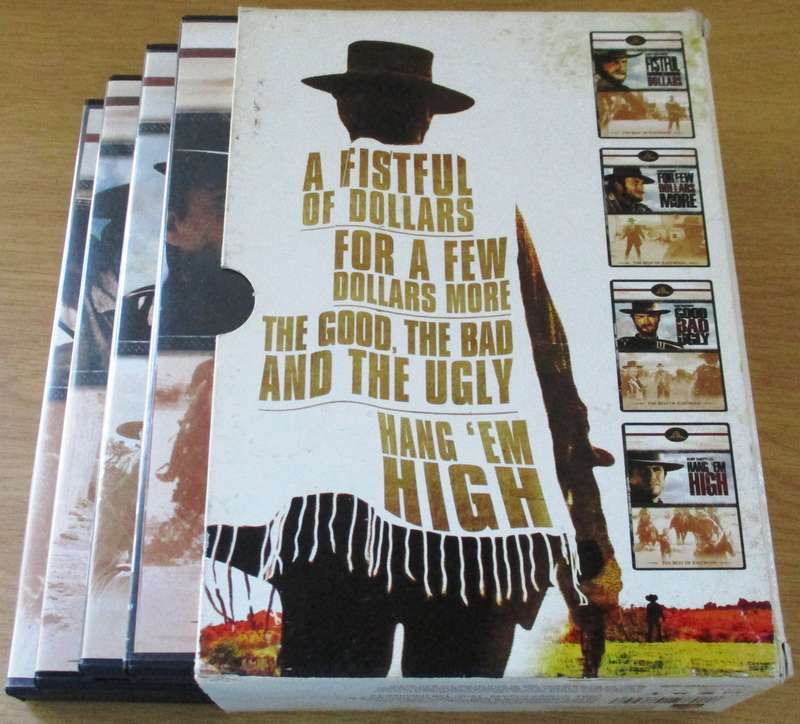 THE SERGIO LEONE ANTHOLOGY Clint Eastwood 4xDVD BOX SET [Box Set Shelf]