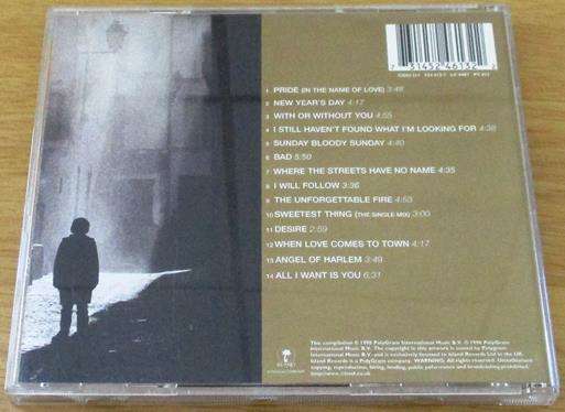 U2 The Best of 1980-1990 CD