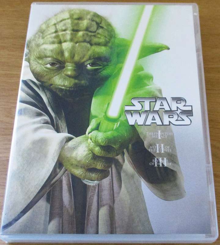 STAR WARS 1-3  Phantom Menace + Attack of the Clones + Revenge of the Sith DVD [Box Set Shelf]