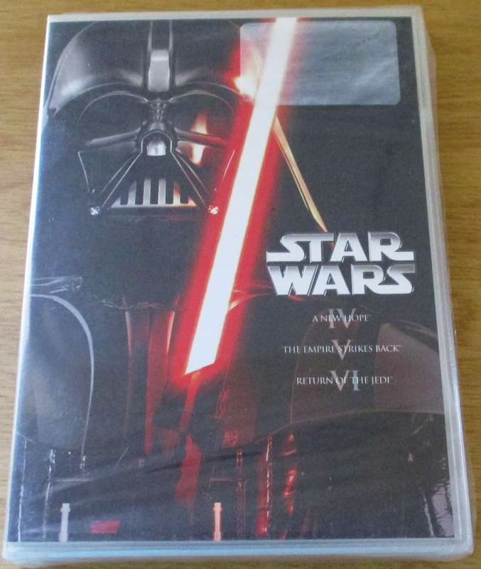 STAR WARS 4-6  A New Hope / The Empire Strikes Back + Return of the Jedi DVD [Box Set Shelf]