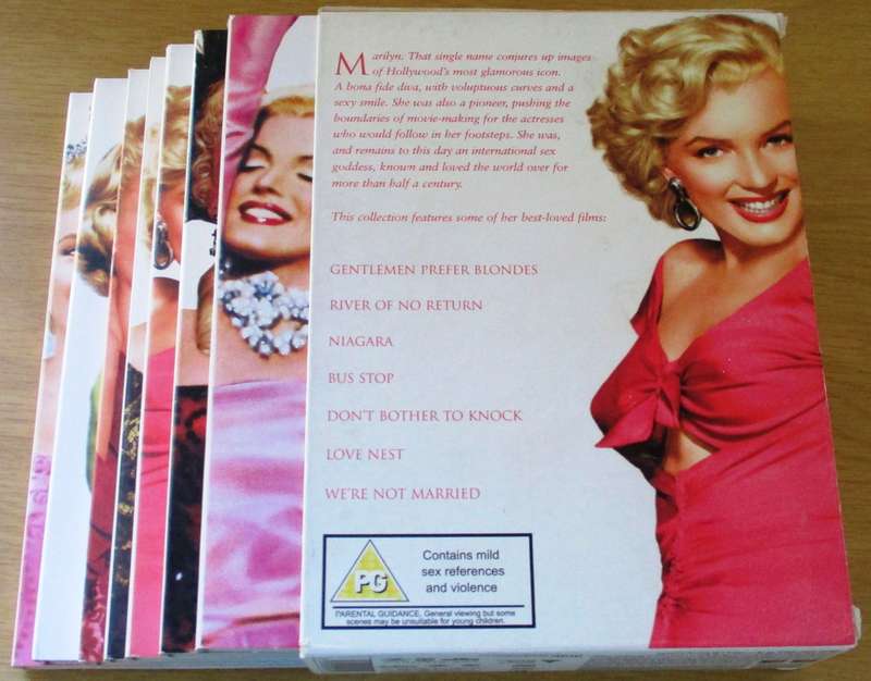 MARILYN MONROE The Collection 7xFilm DVD BOX SET [Box Set Shelf]