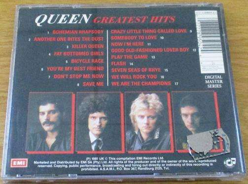 QUEEN Greatest Hits IMPORT CD