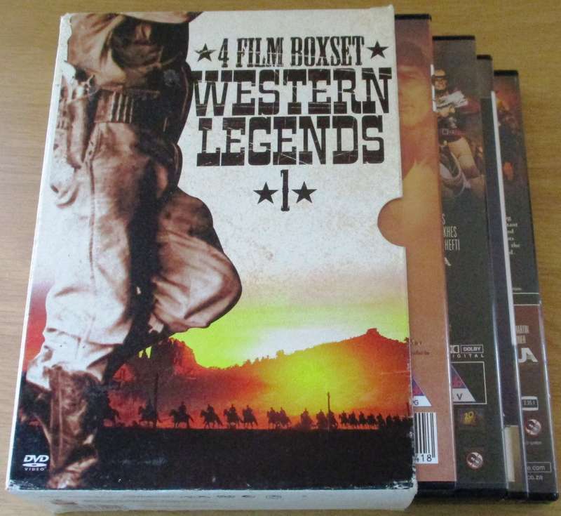 WESTERN LEGENDS Apache+Geronimo+Duel at Diablo+ Red River 4xDVD BOX SET [Box Set Shelf]