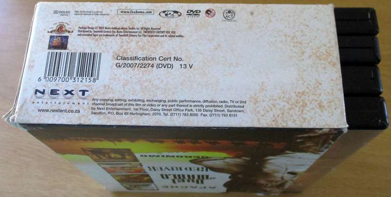 WESTERN LEGENDS Apache+Geronimo+Duel at Diablo+ Red River 4xDVD BOX SET [Box Set Shelf]