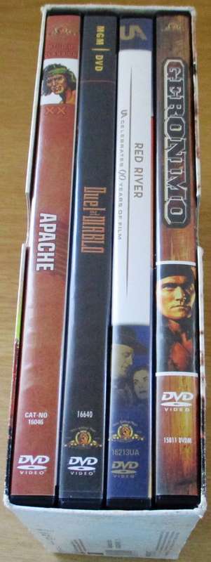 WESTERN LEGENDS Apache+Geronimo+Duel at Diablo+ Red River 4xDVD BOX SET [Box Set Shelf]