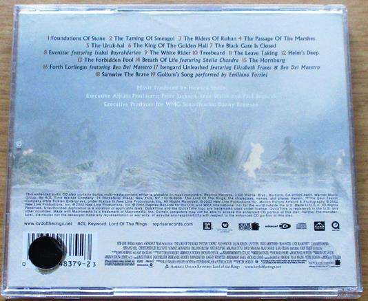LORD OF THE RINGS The Two Towers O.S.T. CD [Vx7]
