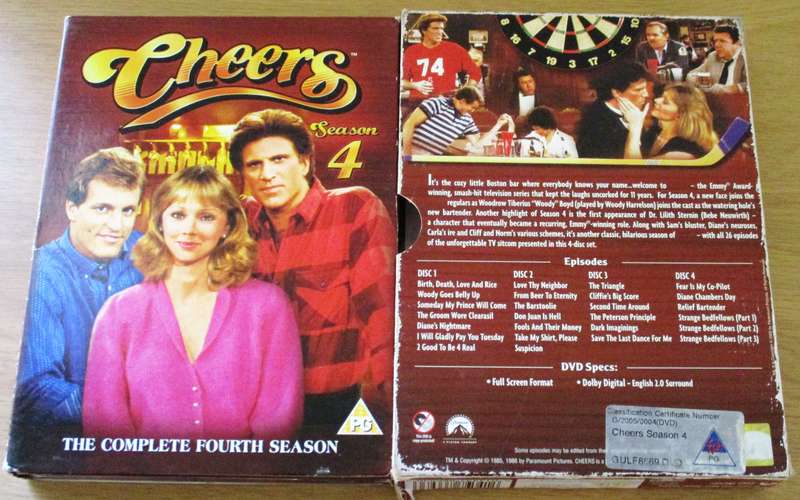 CHEERS The Complete Season 4  4xDVD [Box Set Shelf]