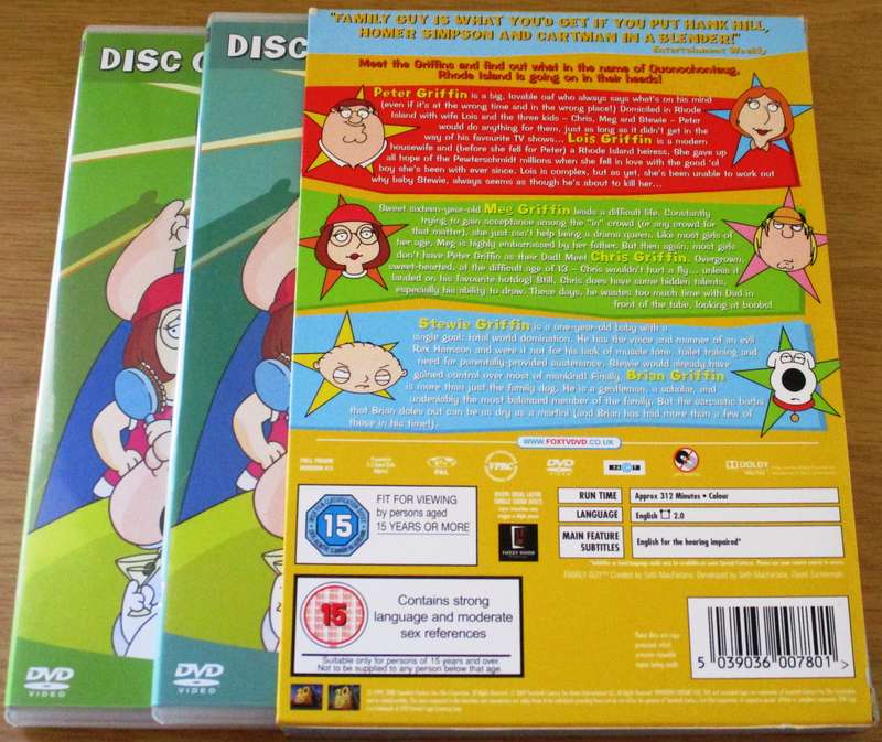 FAMILY GUY Season 1 DVD [Box Set Shelf]