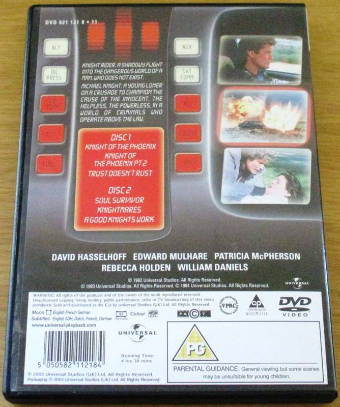 KNIGHT RIDER The Best of David Hasselhoff DVD [Box Set Shelf]