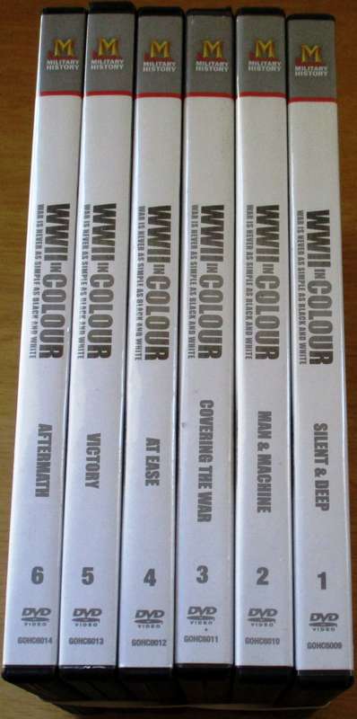 HISTORY CHANNEL: WORLD WAR II IN COLOUR VOLUME 1 - 6 DVD [Box Set Shelf]