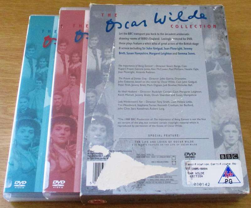 THE OSCAR WILDE COLLECTION 3xDVD [Box Set Shelf]