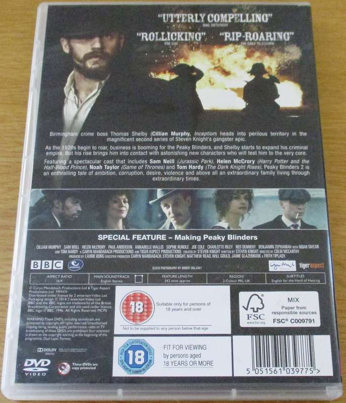 PEAKY BLINDERS Season 2 2xDVD [Box Set Shelf]