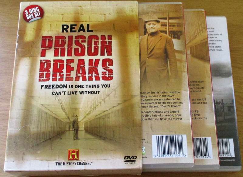 HISTORY CHANNEL : REAL PRISON BREAKS 3xDVD BOX SET [Box Set Shelf]