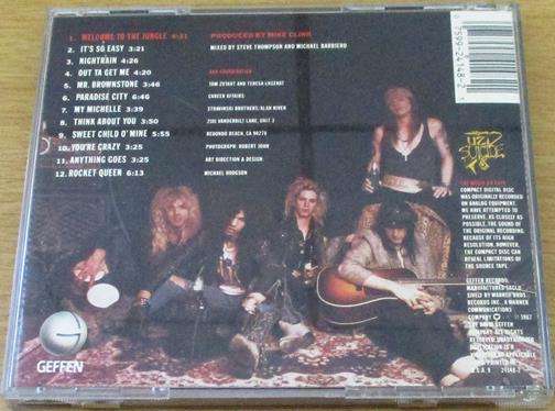 GUNS N ROSES Appetite for Destruction IMPORT CD