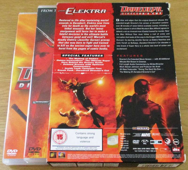 ELEKTRA + DAREDEVIL Director's Cut 2xDVD [Box Set Shelf]