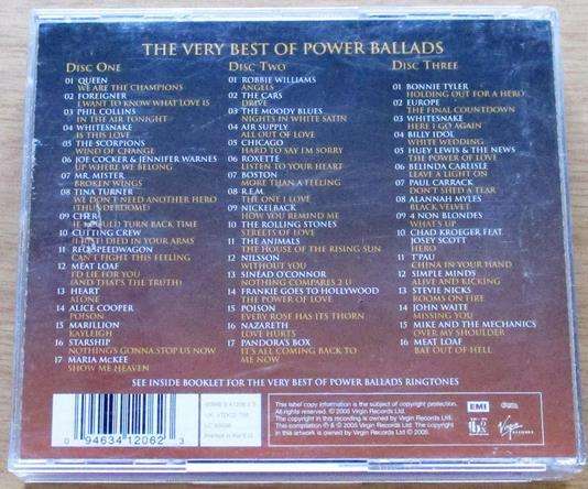 THE VERY BEST OF POWER BALLADS 3xCD [Vx7]