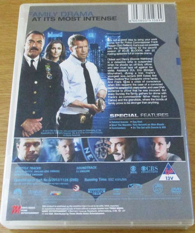 BLUE BLOODS The Second Season 6xDVD [Box Set Shelf]