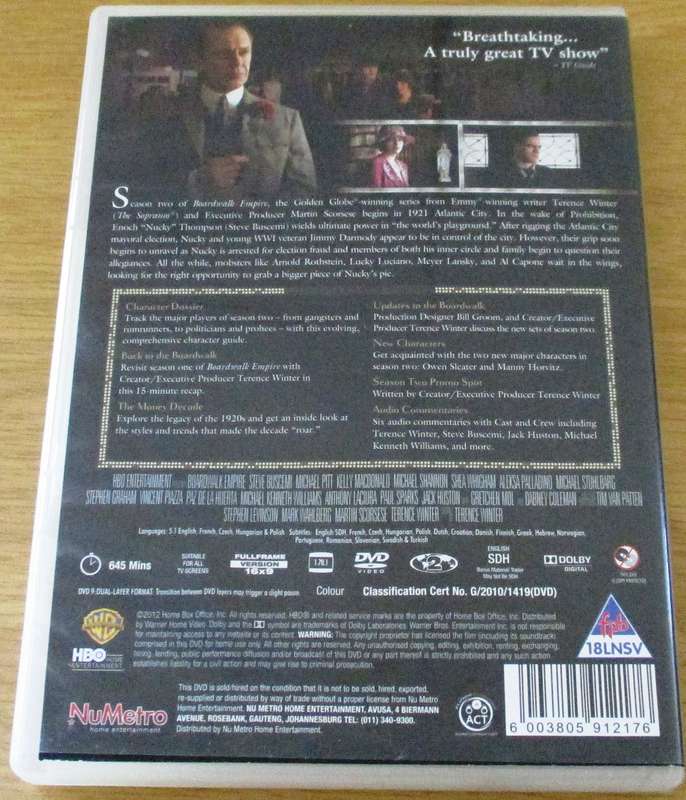 BOARDWALK EMPIRE The Complete Second Season DVD [Box Set Shelf]