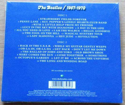 THE BEATLES 1967-1970 Remastered 2xCD