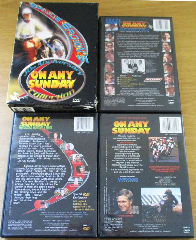 ON ANY SUNDAY Motocross 3xDVD [Box Set Shelf]