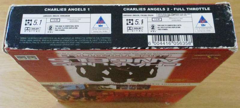 CHARLIE'S ANGELS 1 + 2 BOX SET 2xDVD [Box Set Shelf]