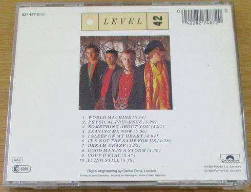 LEVEL 42 World Machine CD