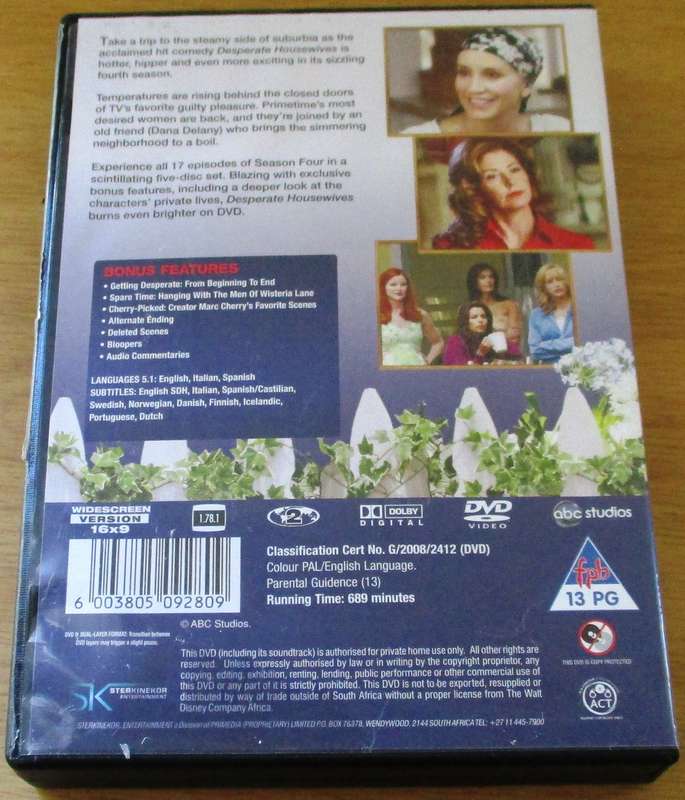 DESPERATE HOUSEWIVES The Complete Season 4  6xDVD [Box Set Shelf]