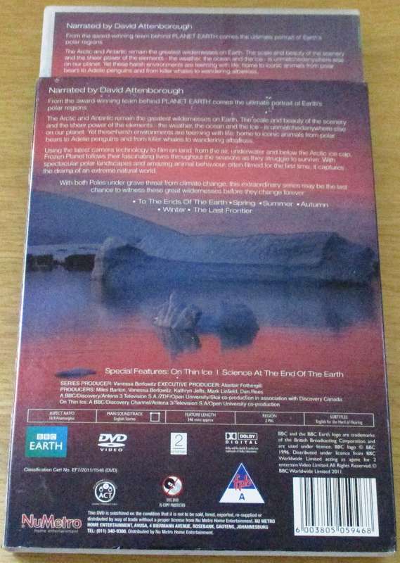 FROZEN PLANET the Complete Series 3xDVD [Box Set Shelf]