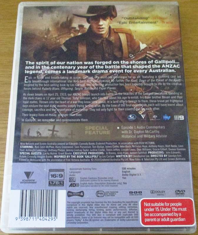 CALLIPOLI 100 years in the making 3xDVD [Box Set Shelf]