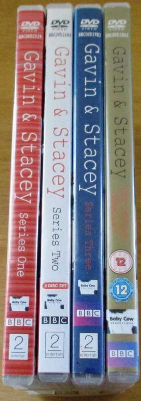 GAVIN & STACEY Series 1 - 3 + Christmas Special 4xDVD [Box Set Shelf]