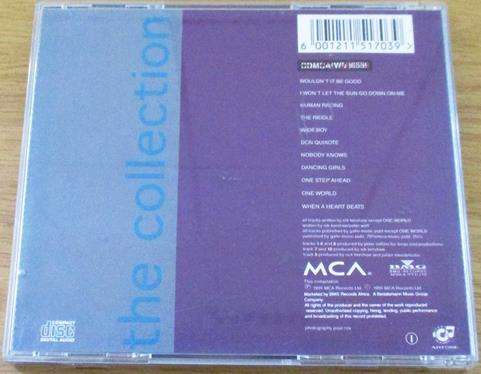 NIK KERSHAW The Collection South African Release CD