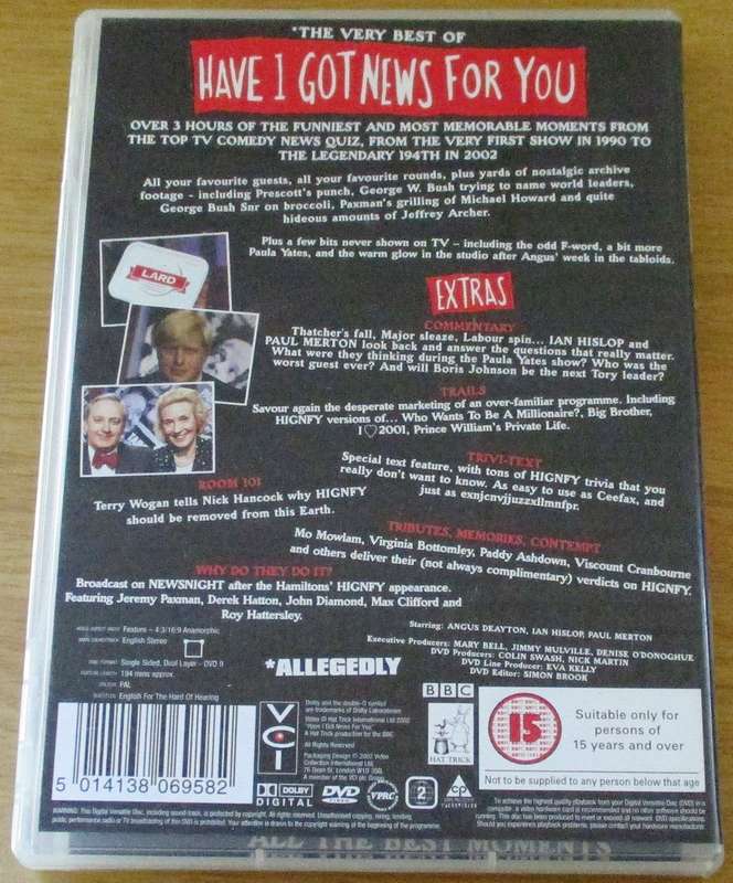 HAVE I GOT NEWS FOR YOU The Very Best Of DVD [Box Set Shelf]