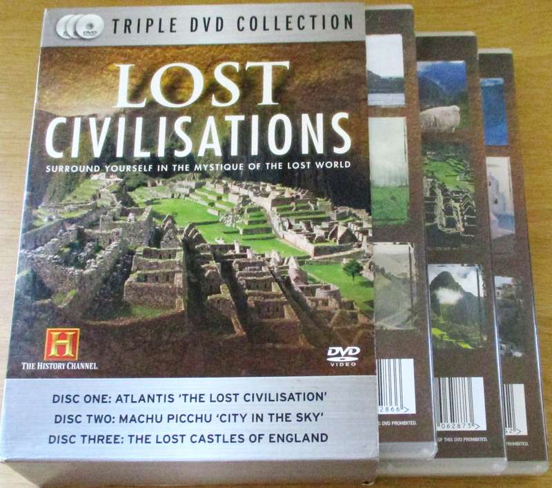 History Channel presents LOST CIVILISATIONS 3xDVD [Box Set Shelf]