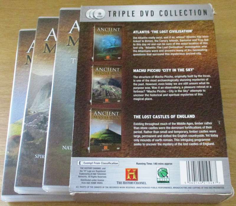 History Channel presents LOST CIVILISATIONS 3xDVD [Box Set Shelf]