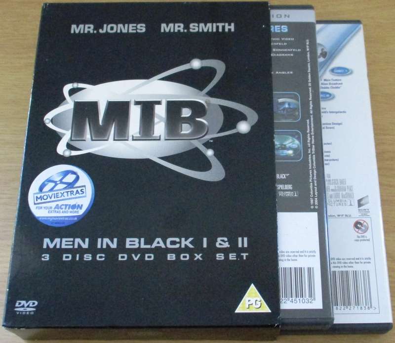 MIB MEN IN BLACK 1 & 2 3xDVD BOX SET [Box Set Shelf]