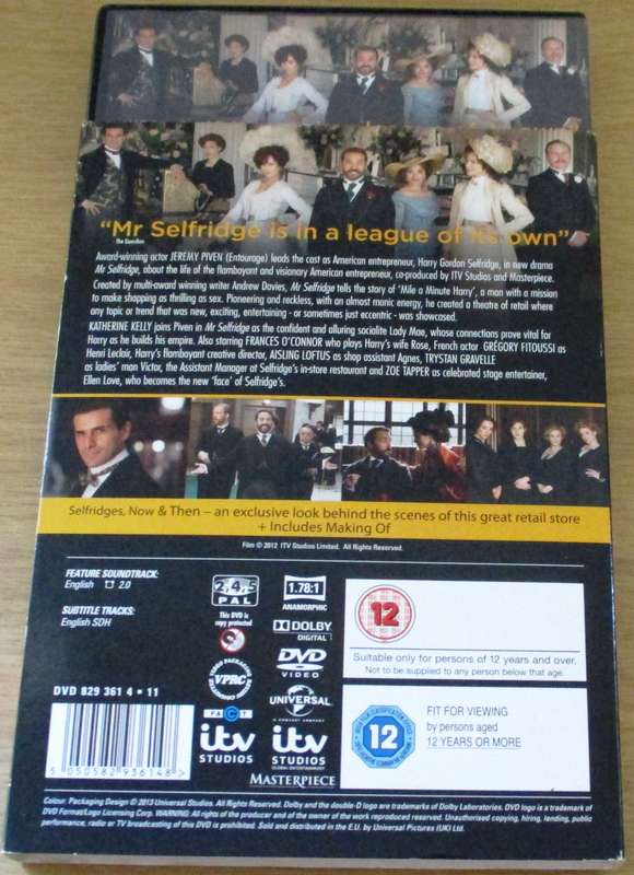 MR. SELFRIDGE Series 1 DVD BOX SET [Box Set Shelf]