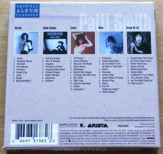 PATTI SMITH 5xCD Original Album Classics BOX SET [Gx34]