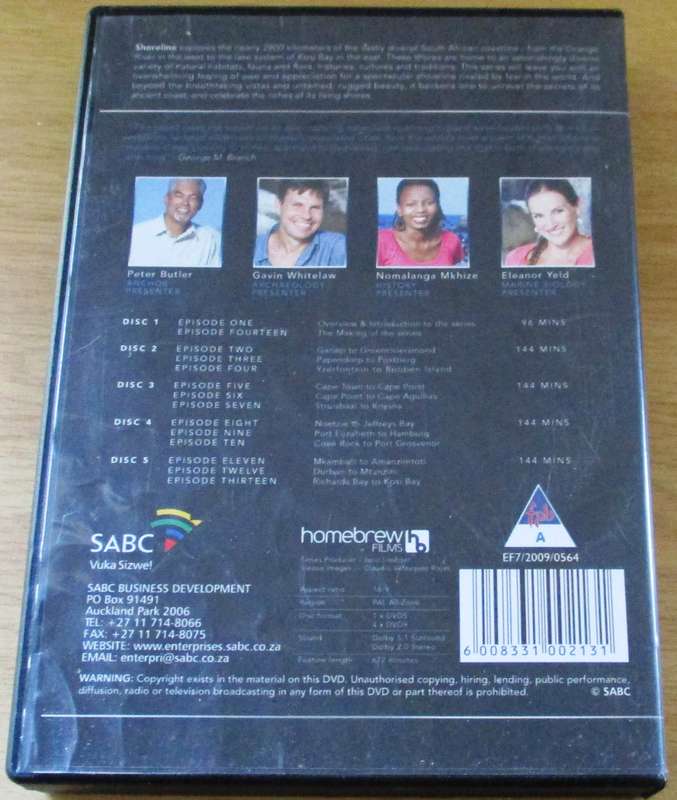 SHORELINE South African Coast 5xDVD [SA Shelf]