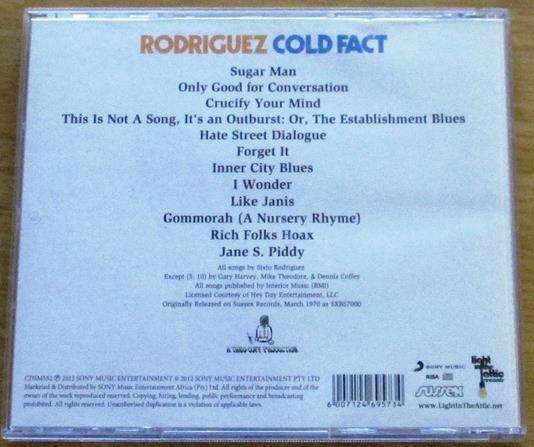 RODRIGUEZ Cold Fact CD [Gx34]