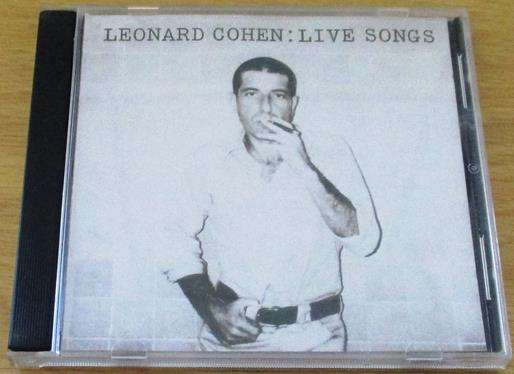 LEONARD COHEN Live Songs CD