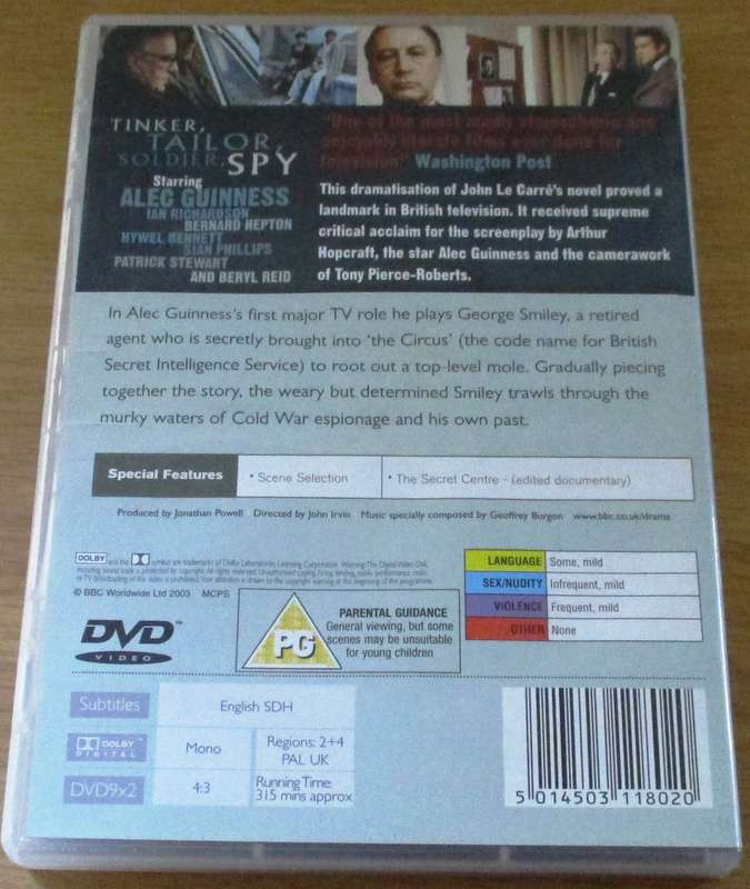 TINKER, TAILOR, SOLDIER, SPY BBC 2xDVD [Box Set Shelf]