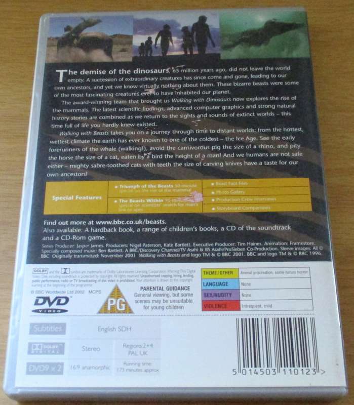 BBC WALKING WITH MONSTERS Life Before Dinosaurs The Complete Series DVD [Box Set Shelf]