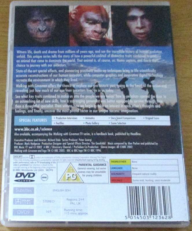 BBC WALKING WITH CAVEMEN The Complete Series DVD [Box Set Shelf]