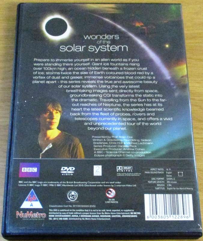 WONDERS OF THE SOLAR SYSTEM 2xDVD [Box Set Shelf]